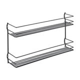 Metaltex Pepito Kräuter Rack 2 Böden 36x8x19 cm Schwarz