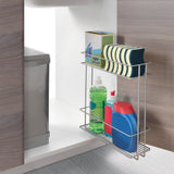 Metaltex Space Saver Smart Kitchen ausziehbarer Waschbecken Schrank Rack 11x38x34 cm Silber