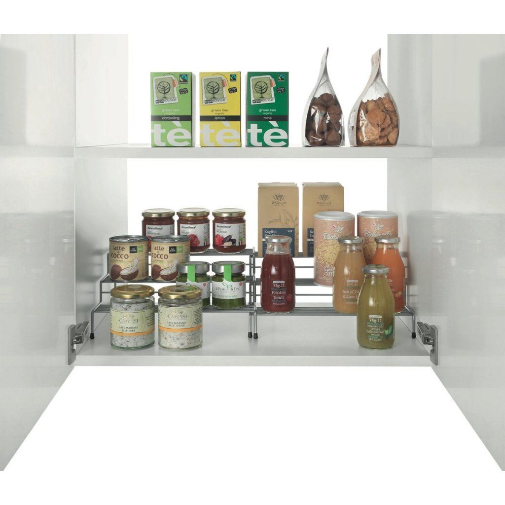 Metaltex Smart Kitchen 2-Teile-Schieber Kräuter Rack 28 55x23x13 cm Silber