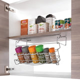 MetalTex Foldble Spice Rack 40x28x33 cm silver