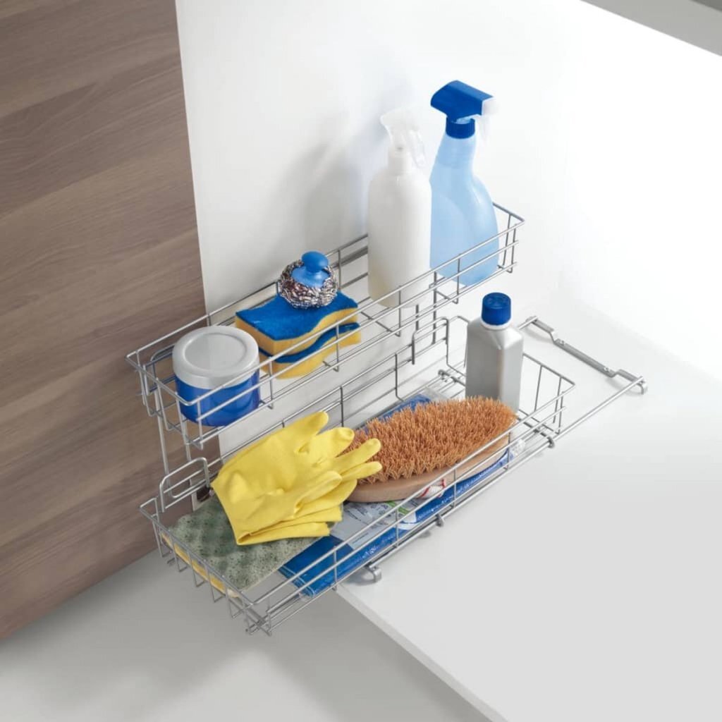 Metaltex Exciptable Lager Rack 20x58x28 cm Silber