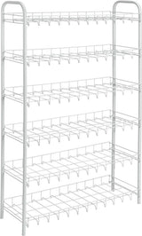 Metaltex Tomado Schuh 6 Schuhregal Weiß 64x23x104 cm 6 Stockwerke