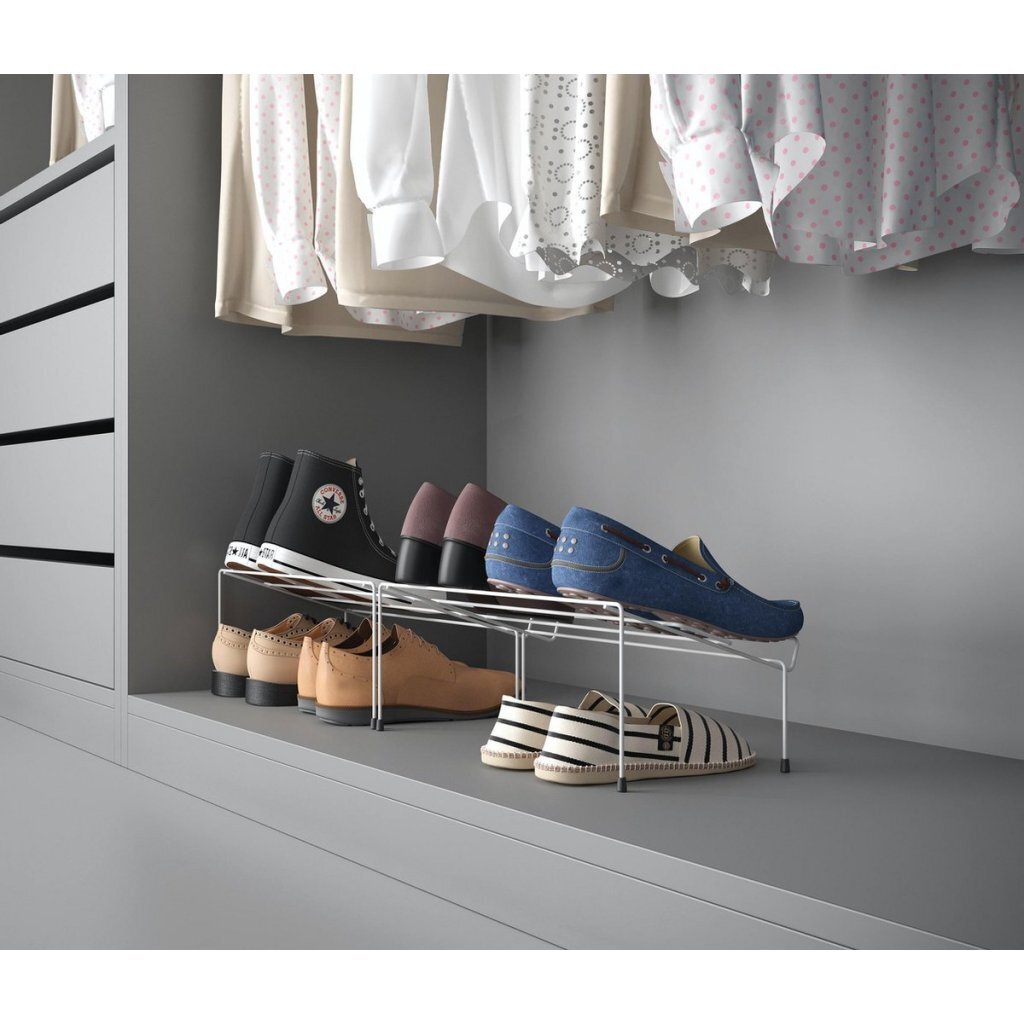 Metaltex Cipok Shoe Rack 42x24x17 cm 2 pièces blanches