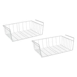 Paniers suspendus Babette Metaltex 40x26x14 cm 2 pièces blanches