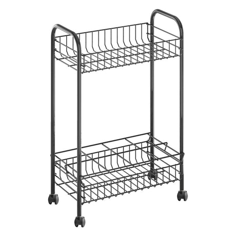 Metaltex Belino Lava Trolley + Flaschenhalter 23x41x63 schwarz