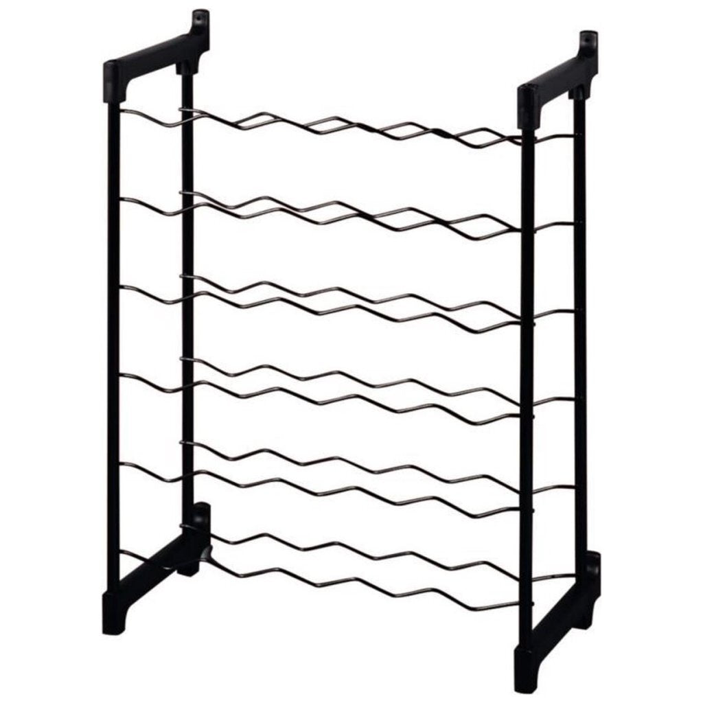 Tomado-metaltex Chianti Weinregal für 30 Flaschen 68x50x26 cm schwarz