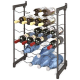 Tomado-metaltex Chianti Weinregal für 30 Flaschen 68x50x26 cm schwarz