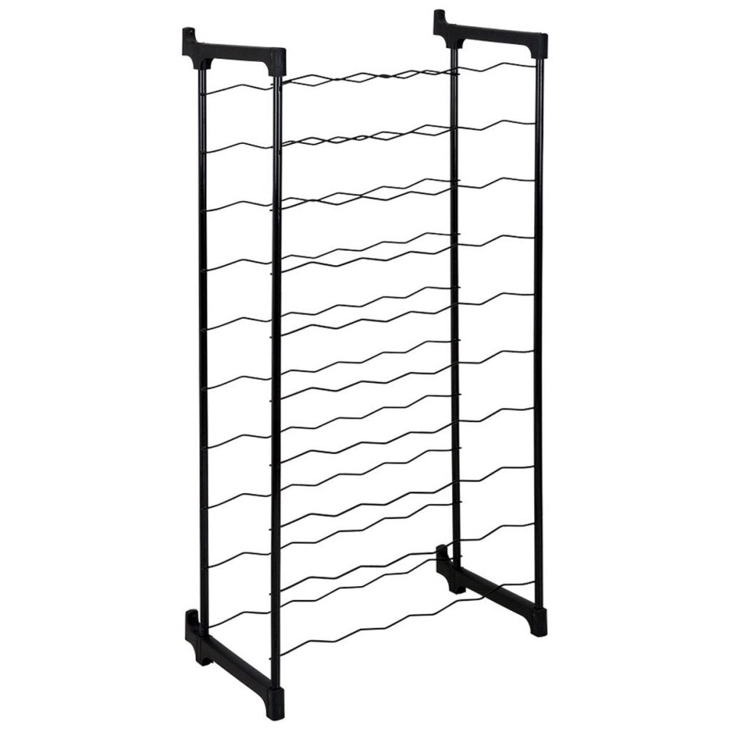 Tomado-metaltex tomado-metaltex barbera wijnrek voor 50 flessen 108x50x26 cm zwart