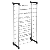 Tomado-Metaltex Barbera Rack para 50 botellas 108x50x26 cm negro