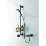 Metaltex shower deck 29x11x15 cm black metal