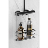 Metaltex Duschregal 28x14x38 cm aus schwarzem Metall