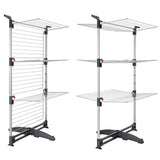 Metaltex Ciclone Vario Droogtoren 38 m trockene Länge Silber Schwarz