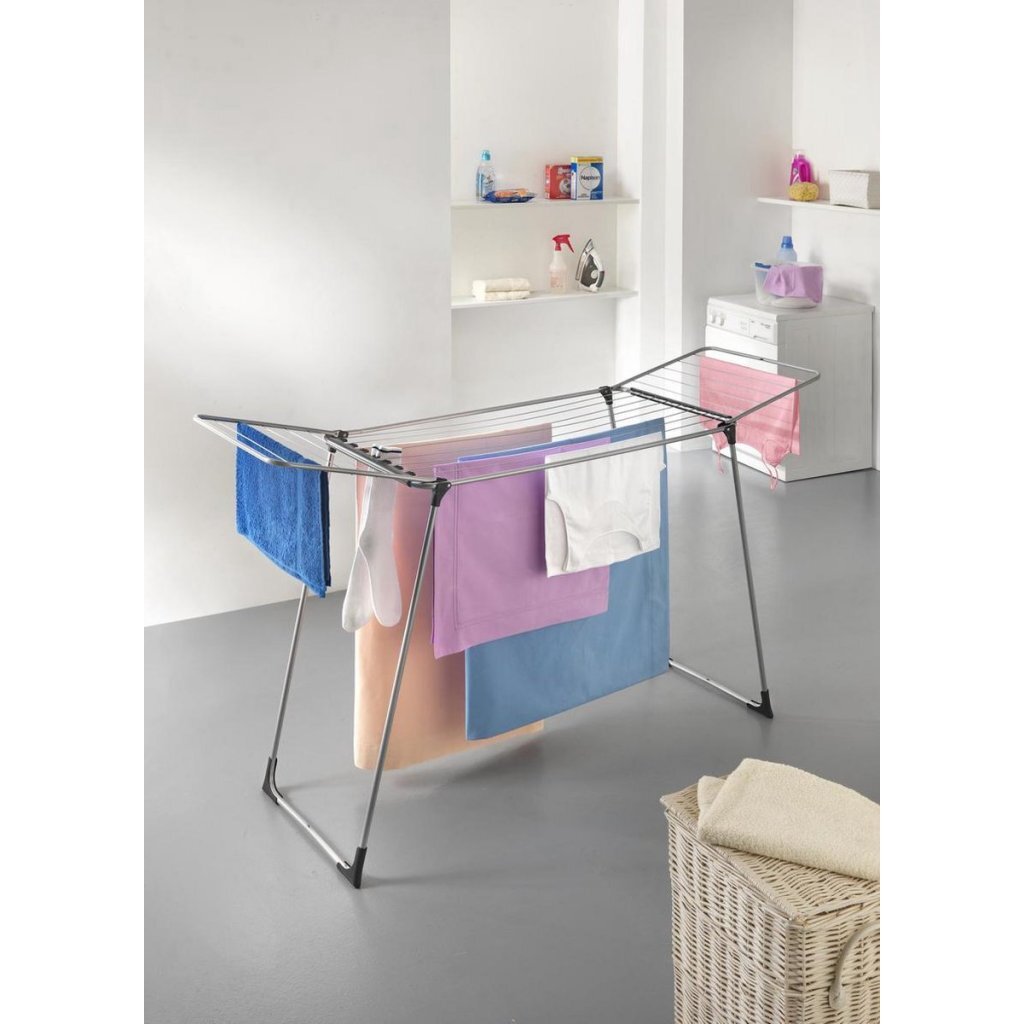Metaltex Tomado Hydra Plus Wäscheständer 18 m Leine 179x56x105 cm grau schwarz