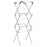 Tomado-Metaltex Tomado Metaltex Concierto Slim Droogrek 9.5 m Plata con soportes de ropa