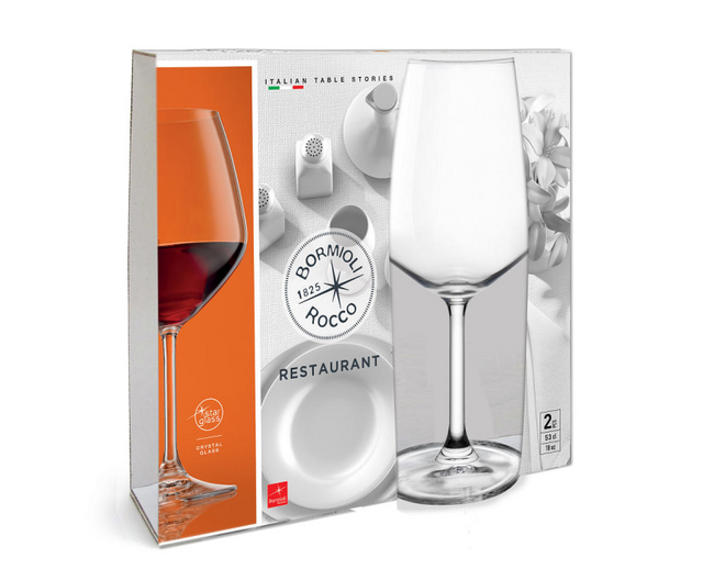 Bormioli restaurant wijnglas rood set 2 stuks