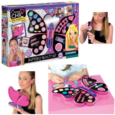 Clementoni Crazy Chic Butterfly Beauty Set Make-up-Etui