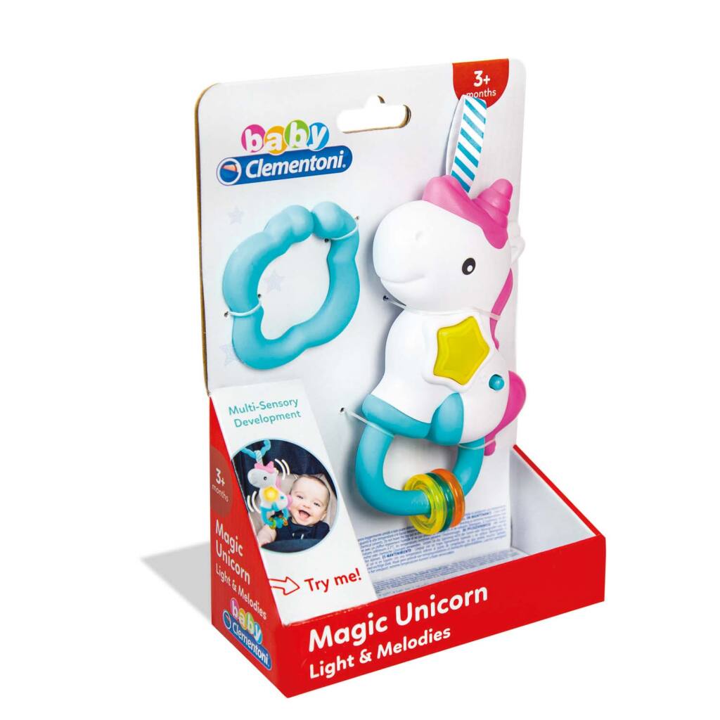 Clementoni Interactive Rassle Unicorn + Licht und Klang