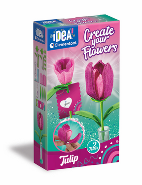 Clementoni-Idee – Herstellung duftender Blumen – Tulpe – ab 8 Jahren – 2 Stück