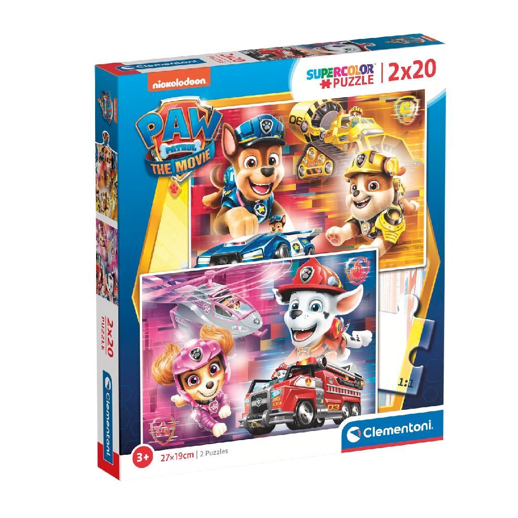 Clementoni Paw Patrol The Movie Puzzle 2x20 Piezas