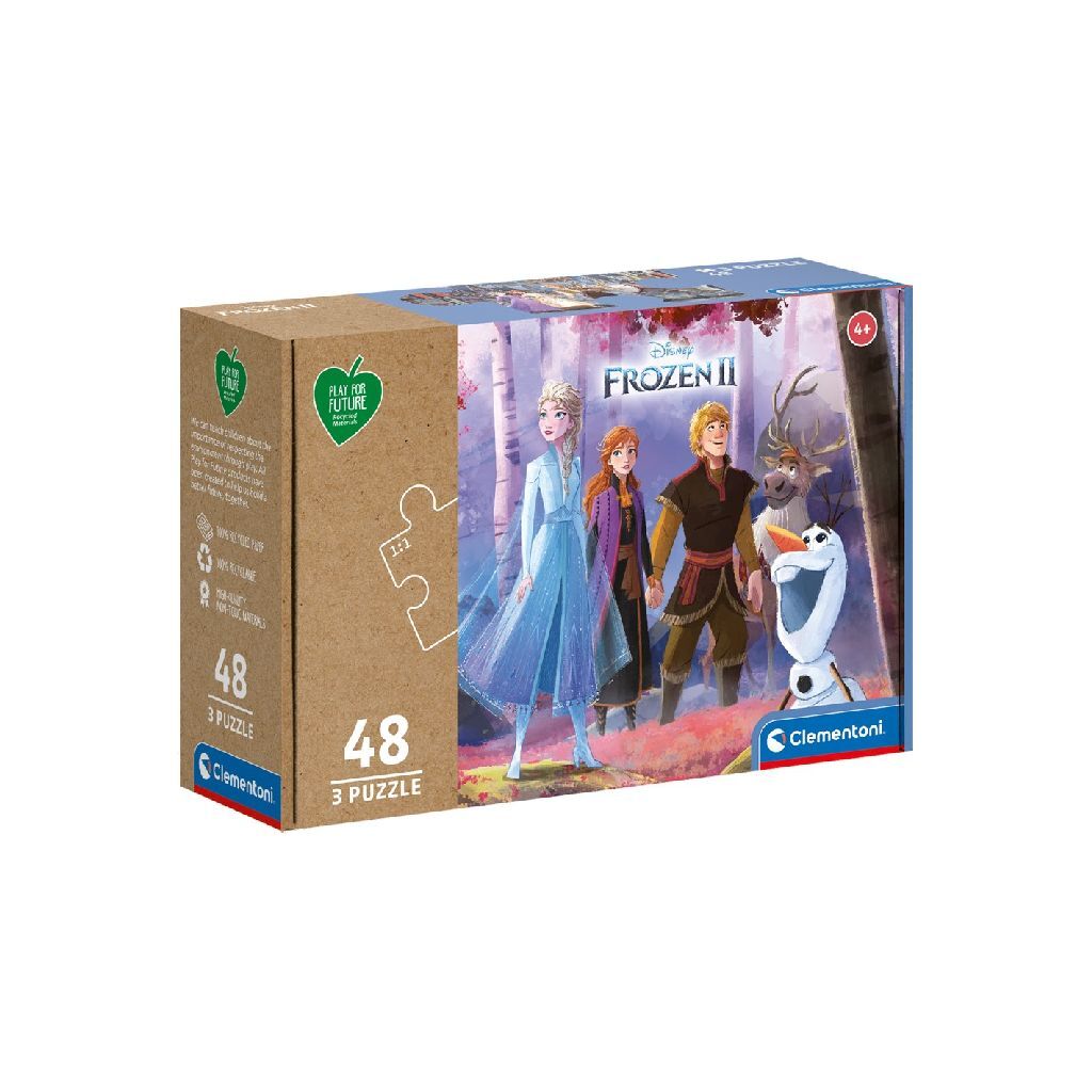 Clementoni Play for Future Puzzle Frozen, 3x48st.