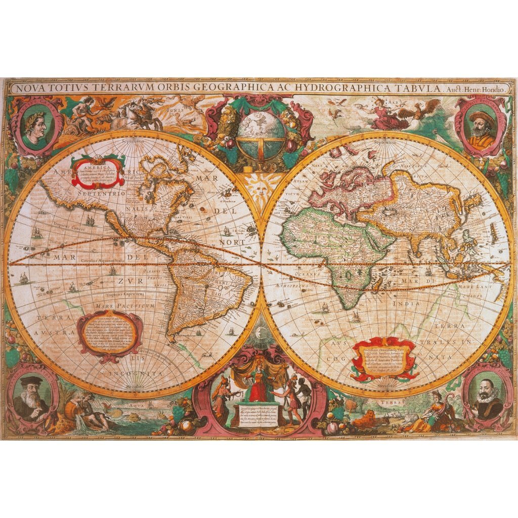 Clementoni Puzzle Old World Map, 1000st.