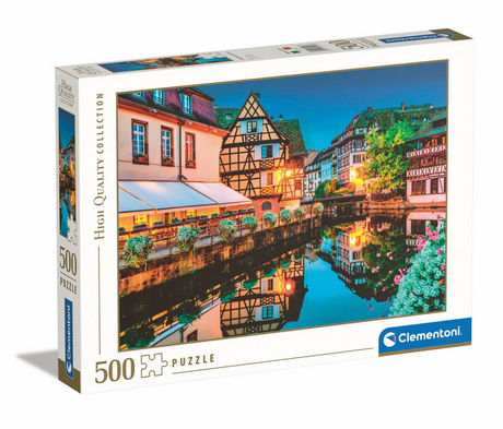 Clementoni – Puzzle – 500 Teile – Straßburger Altstadt – Puzzle für Erwachsene