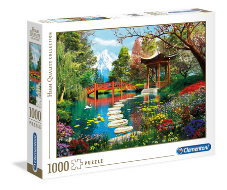 Clementoni – Puzzle – 1000 Teile – Fuji-Garten – hochwertige Kollektion – Puzzle für Erwachsene
