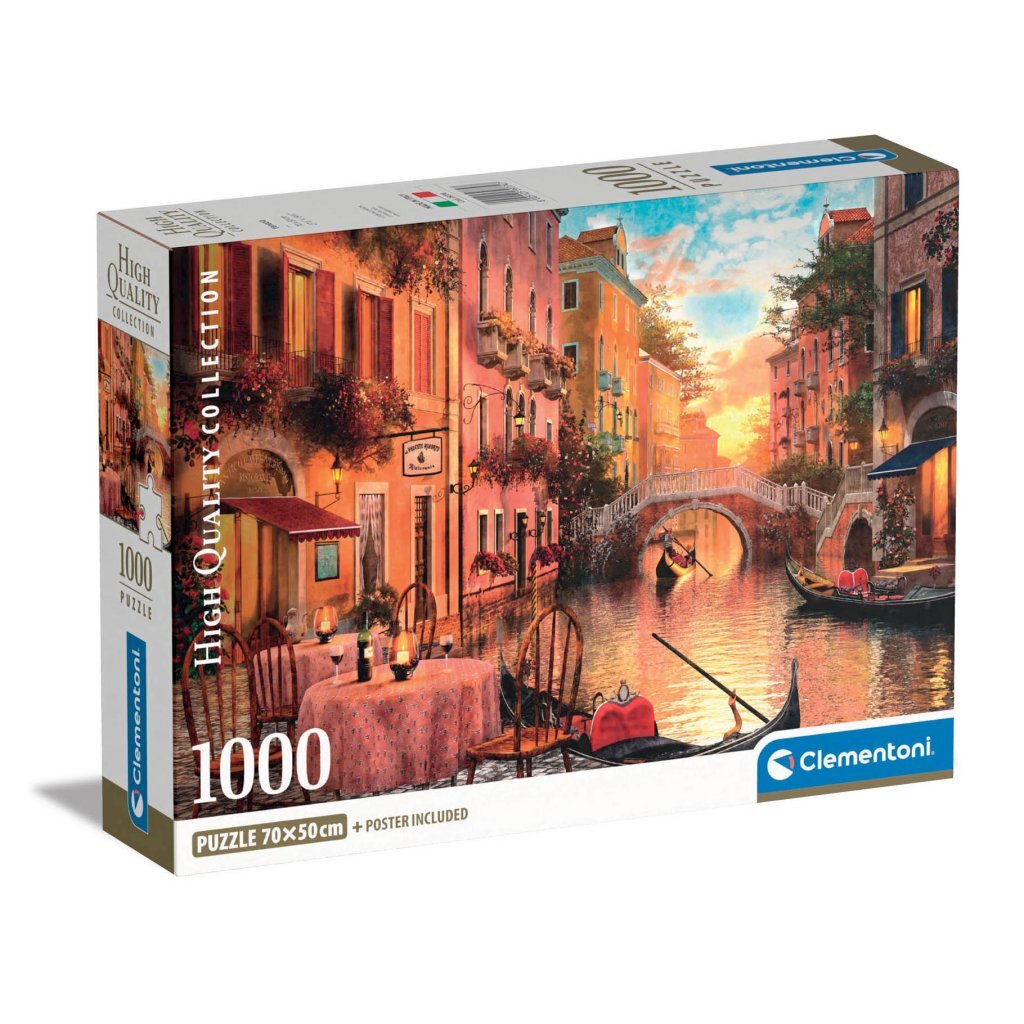 Clementoni vysoce kvalitní sbírka Puzzle + Poster Veneti Euml; 1000 kusů