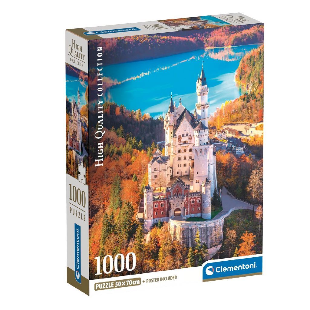 Clementoni vysoce kvalitní sbírka puzzle Neuschwanstein 1000 kusů