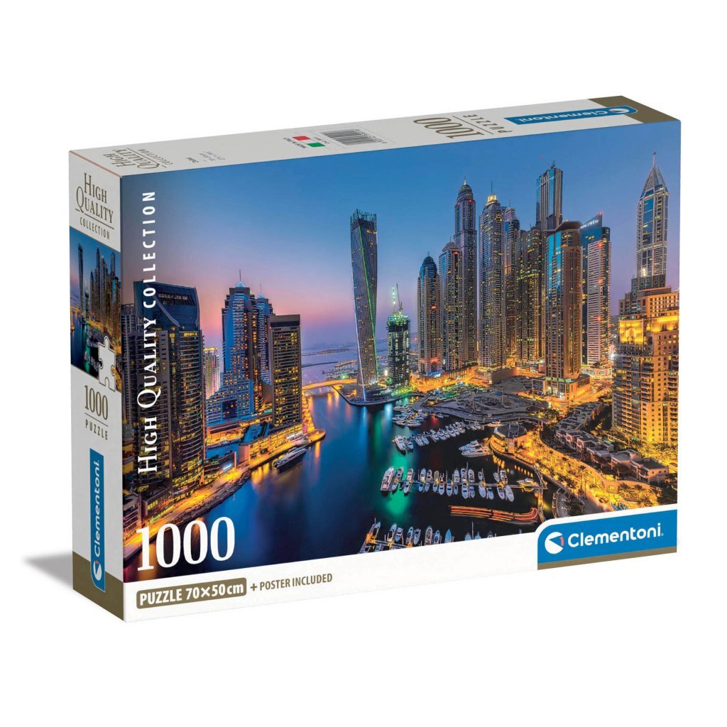 Clementoni Collection de haute qualité Puzzle + Affiche Dubai 1000 pièces