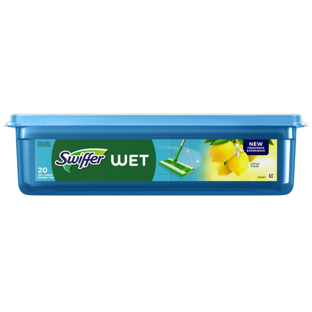 Swiffer Feuchtbodenwischtücher mit Zitronenduft, 20 Stück