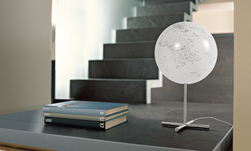 Atmosfär Atmosfär NR-0331GL-GB Globe Lamp 30 cm diameter rostfritt stål Vit med belysning