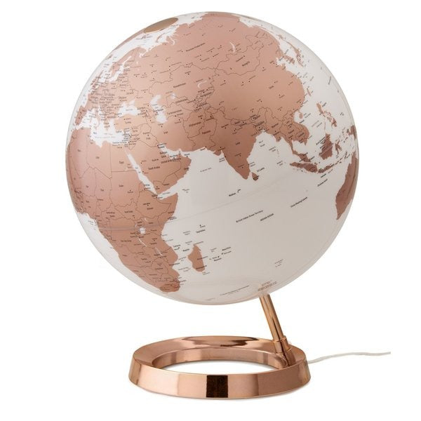 Atmosfære NR-0331F7NU-GB Globe Bright Copper 30 cm Diameter Plastfod på engelsk