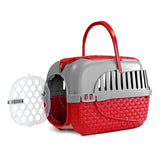 Bama Haustiertransportbox 52x33x34 cm rot silber
