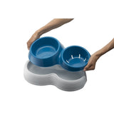 Bama Tierfutternapf mit Wasserreservoir 33x20x9 cm sortiert