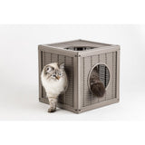 Bama Pet Qublo Katzen Würfel 35x35x35 cm Taupe