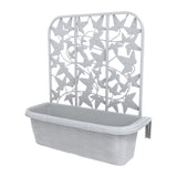 Bama Fioriera Blumen-Balkonkästen Sichtschutz 60x22x64 cm 2 Stück weiß