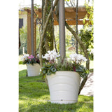 Bama Tulipano Blumentopf 5l 34,5x19x30 cm 4 Stück weiß