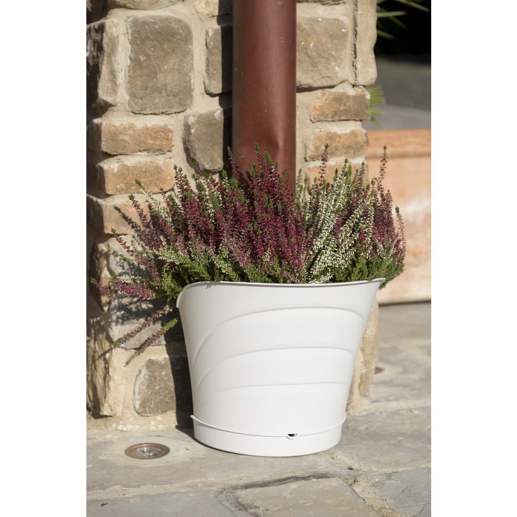 Bama Tulipano Blumentopf 5l 34,5x19x30 cm 4 Stück weiß