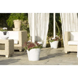 Bama Tulipano Blumentopf 5l 34,5x19x30 cm 4 Stück weiß
