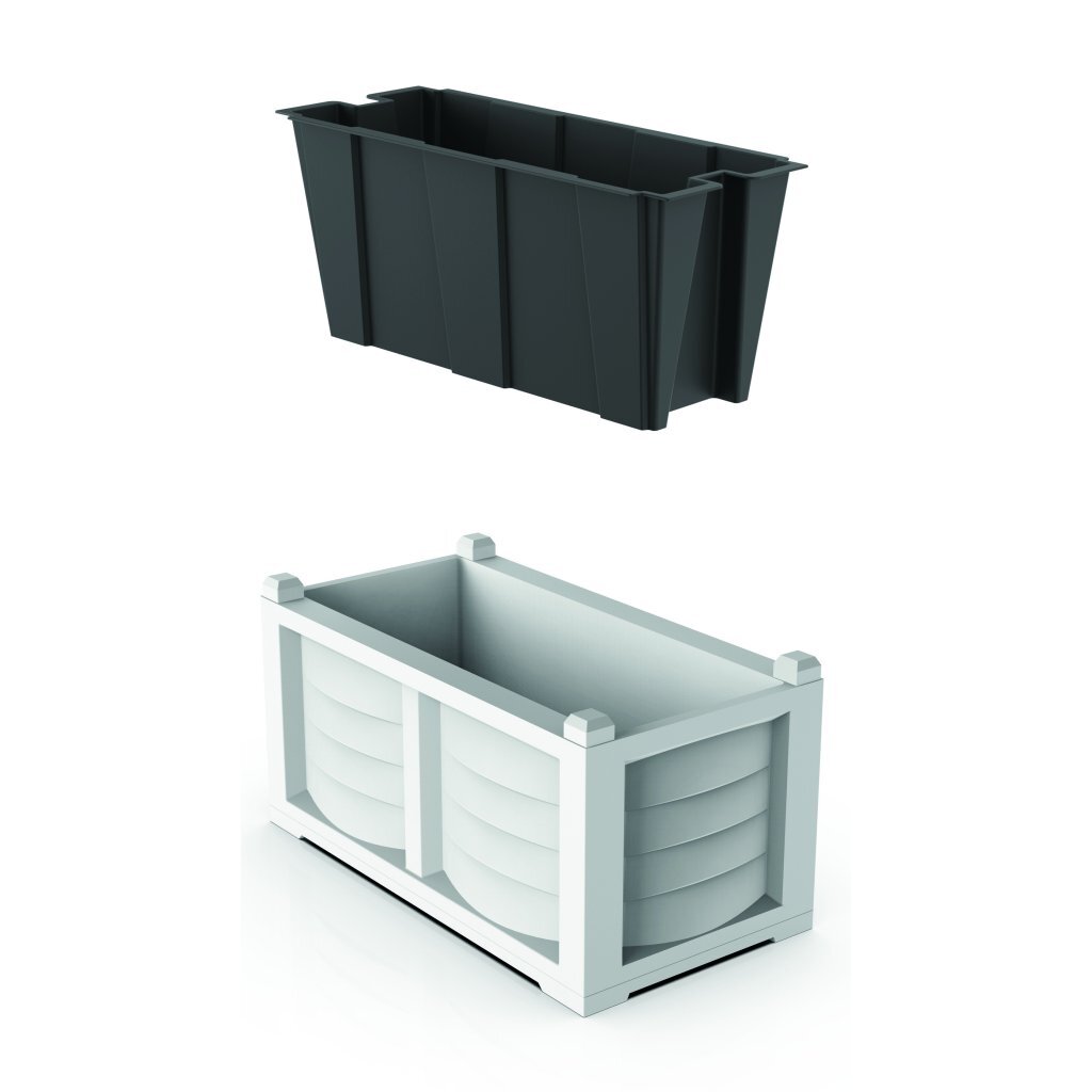 Bama Kit Arredo Pflanzgefäß 80x42,5x42 cm weiß