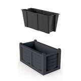 Bama Kit Arredo Pflanzgefäß 80x42,5x42 cm Anthrazit