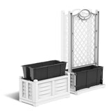 Bama fioriera Zimmerpflanzgefäß 63l 79x35x37 cm schwarz