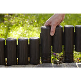 Bama Garden Modular Edge Holzimitat 38,5x15 cm 6 Stück braun