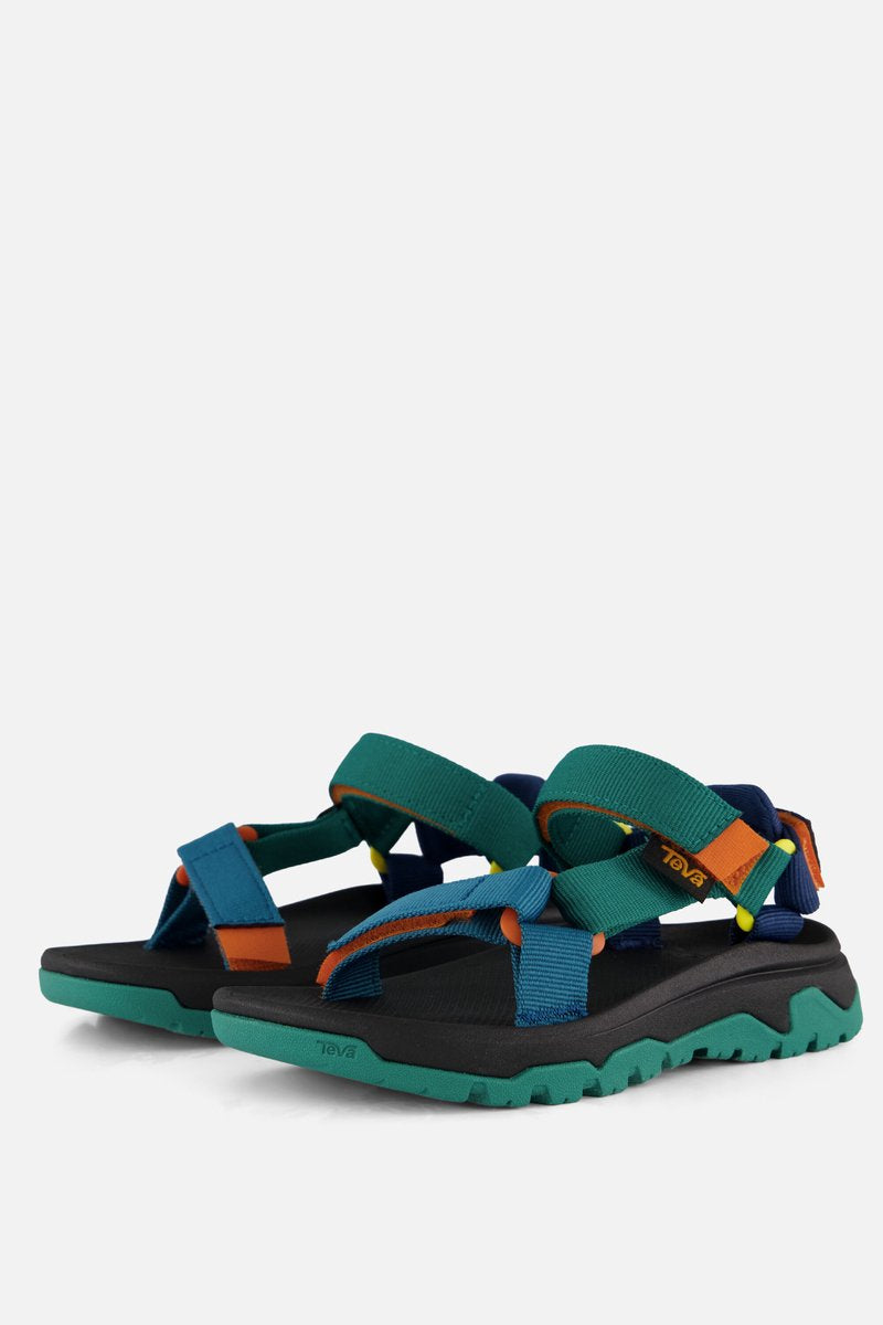 Teva T Hurricane XLT Jr Unisex-Sandalen – Blau-Korallen-Multi