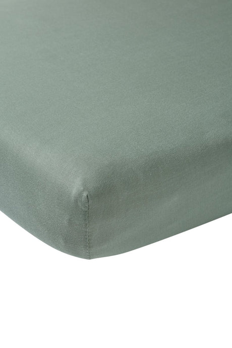 Meyco Baby Uni Spannbettlaken – Steingrün – 60 x 120 cm