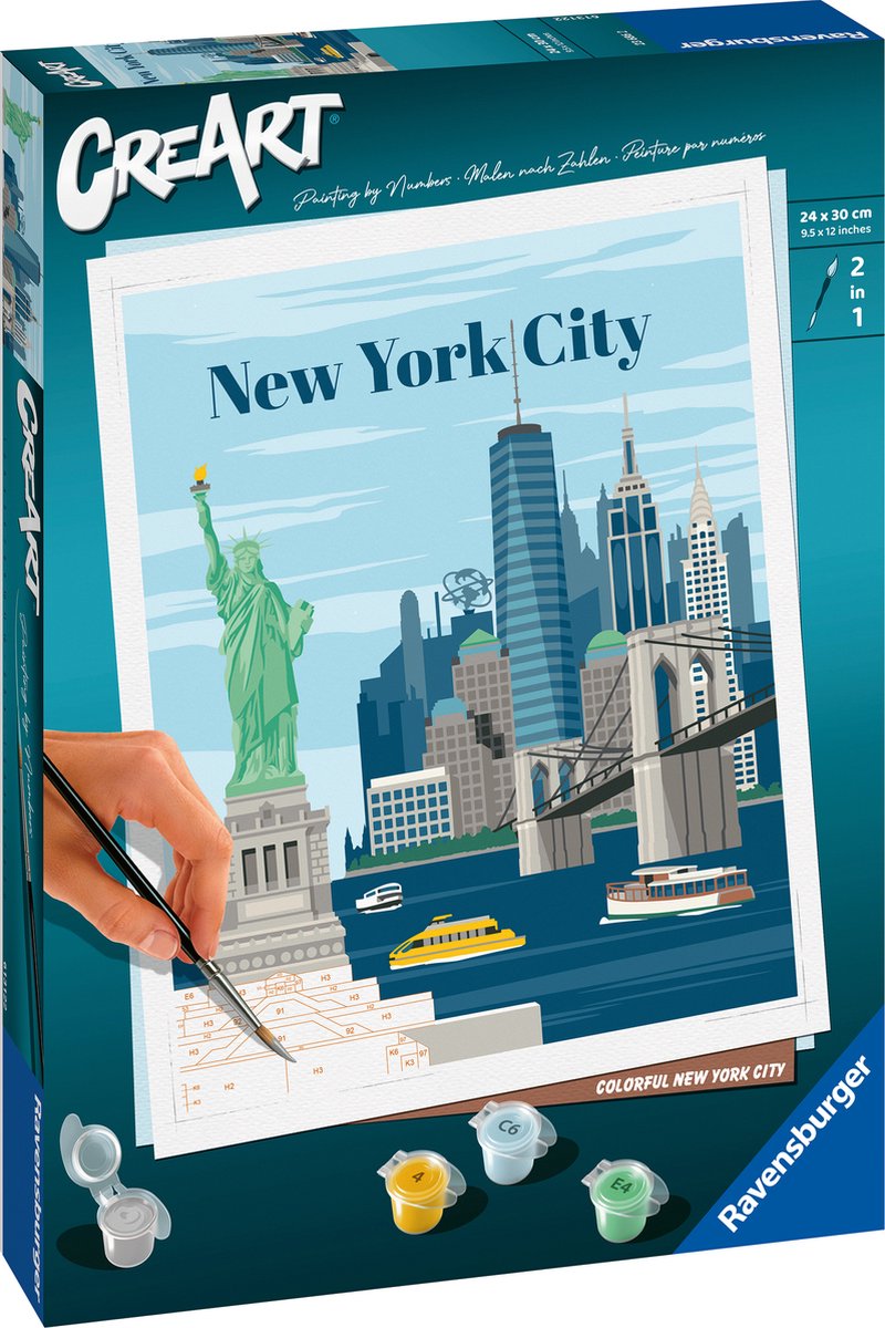 Ravensburger Kreart Gemälde nach Nummer - Buntes New York