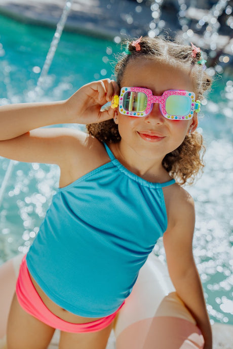 Bling2o Schwimmbrille Kinder – Pretty Girl Poppy – Taucherbrille – Antibeschlag – UV-Schutz – mehrfarbig