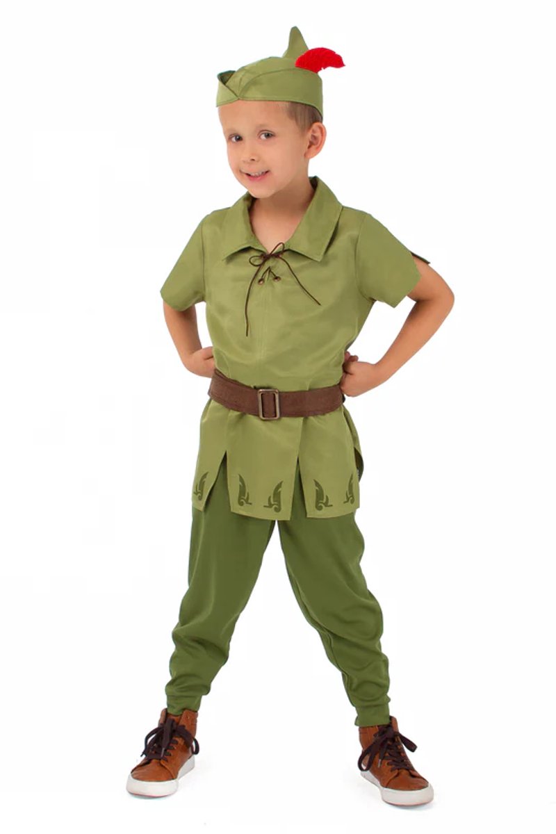 Little Adventures – Peter Pan-Anziehset – mit Hut – Größe 110–122