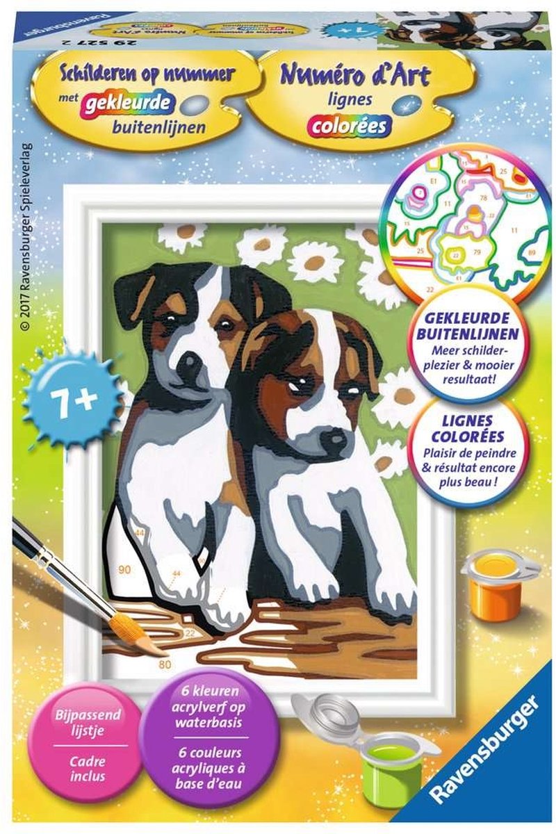 Ravensburger Gemälde auf Nummer süße Welpen